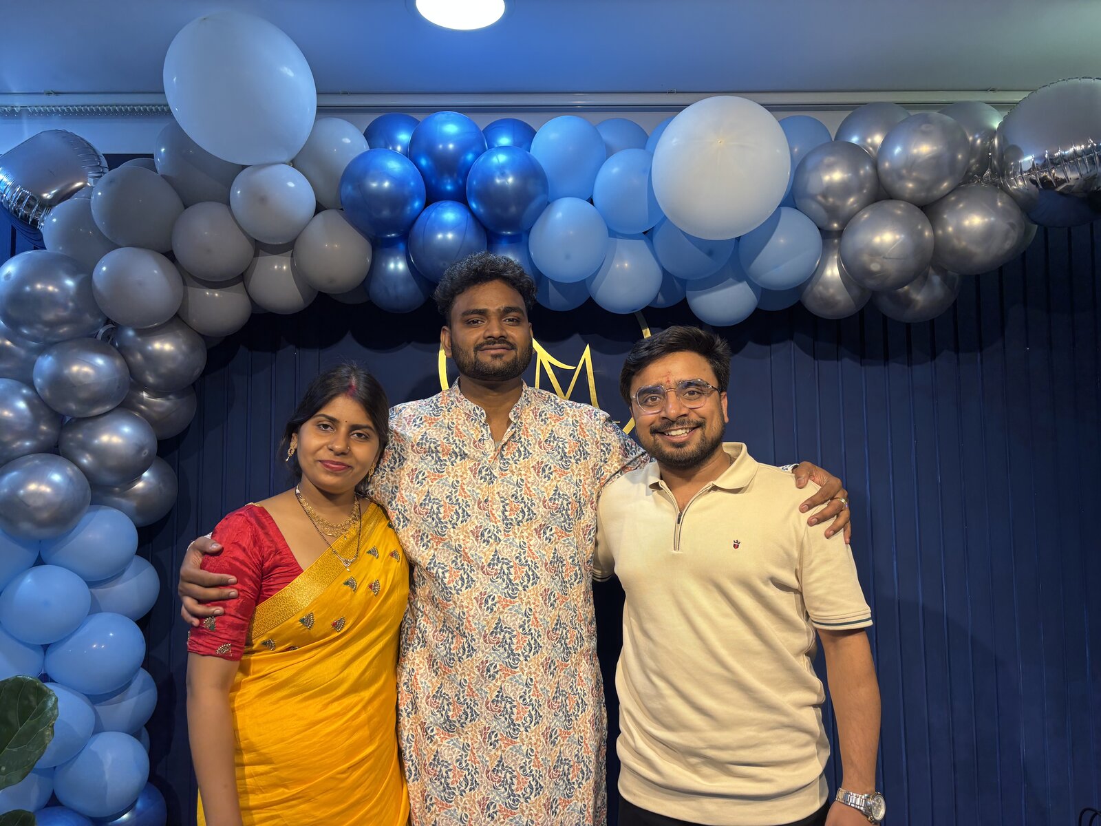 Naincy Gupta, Nitin Gupta and Pulkit Agrawal at Kala Manch Studio